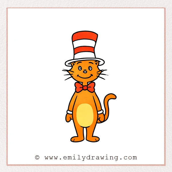 Preview of Cat In The Hat drawing